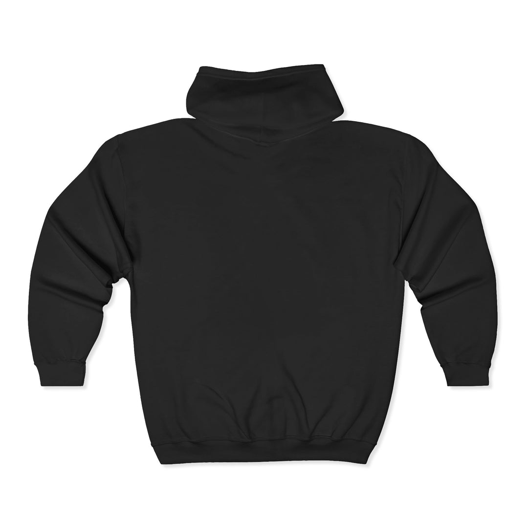 Black - Embroidered Classic Zip Hoodie
