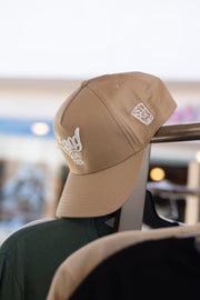 Khaki/White Hang Loose Snapback