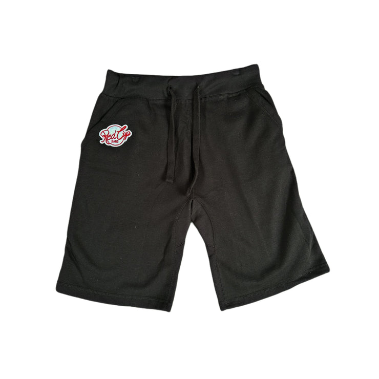 Black- Embroidered Classic Shorts